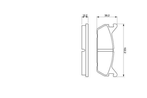 BOSCH 0 986 461 146 Bremsbelagsatz Scheibenbremse