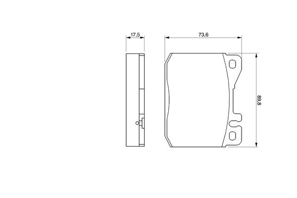 BOSCH 0 986 463 412 Bremsbelagsatz Scheibenbremse