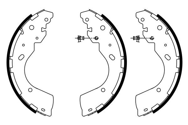 BOSCH 0 986 487 922 Bremsbackensatz