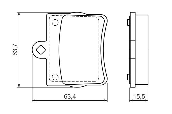 BOSCH 0 986 494 017 Bremsbelagsatz Scheibenbremse