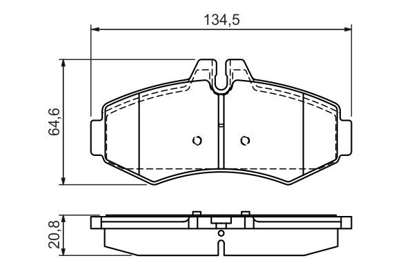 BOSCH 0 986 494 013 Bremsbelagsatz Scheibenbremse