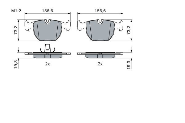 BOSCH 0 986 494 028 Bremsbelagsatz Scheibenbremse