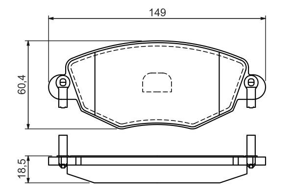 BOSCH 0 986 494 026 Bremsbelagsatz Scheibenbremse