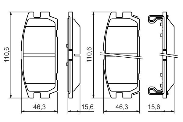 BOSCH 0 986 494 137 Bremsbelagsatz Scheibenbremse