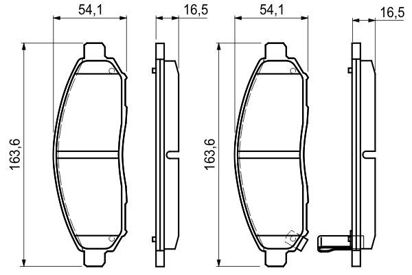 BOSCH 0 986 494 151 Bremsbelagsatz Scheibenbremse