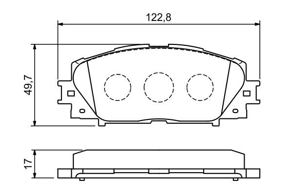 BOSCH 0 986 494 198 Bremsbelagsatz Scheibenbremse