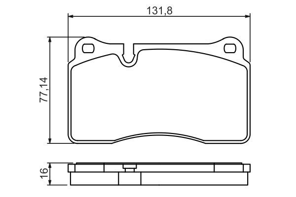 BOSCH 0 986 494 207 Bremsbelagsatz Scheibenbremse