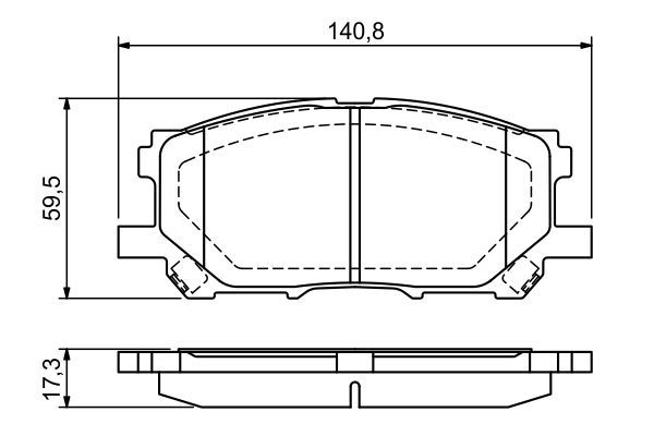 BOSCH 0 986 494 218 Bremsbelagsatz Scheibenbremse