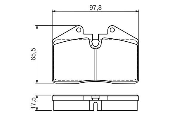 BOSCH 0 986 494 267 Bremsbelagsatz Scheibenbremse