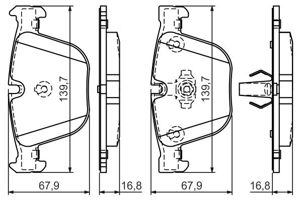 BOSCH 0 986 494 294 Bremsbelagsatz Scheibenbremse