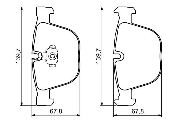 BOSCH 0 986 494 325 Bremsbelagsatz Scheibenbremse