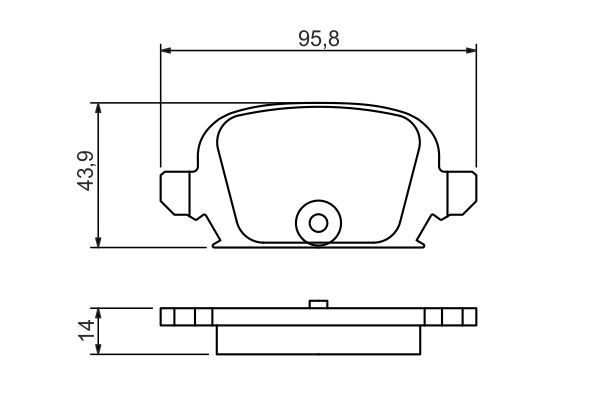 BOSCH 0 986 494 340 Bremsbelagsatz Scheibenbremse