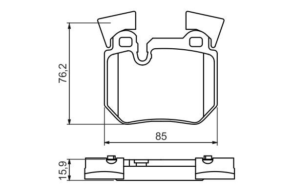 BOSCH 0 986 494 421 Bremsbelagsatz Scheibenbremse