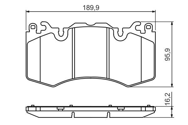 BOSCH 0 986 494 440 Bremsbelagsatz Scheibenbremse