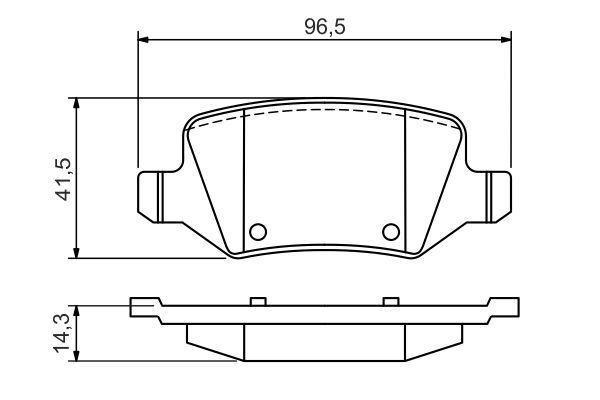 BOSCH 0 986 494 569 Bremsbelagsatz Scheibenbremse