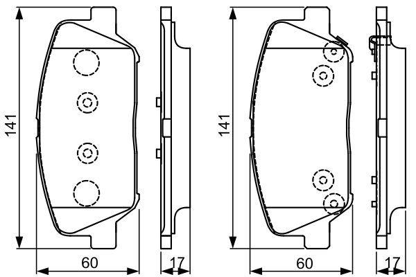 BOSCH 0 986 495 337 Bremsbelagsatz Scheibenbremse