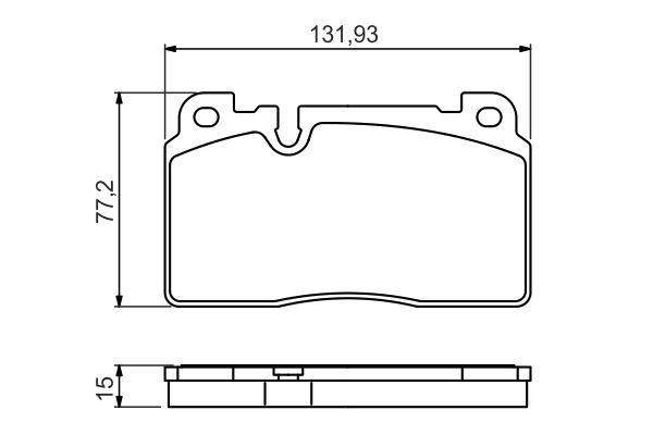 BOSCH 0 986 494 702 Bremsbelagsatz Scheibenbremse