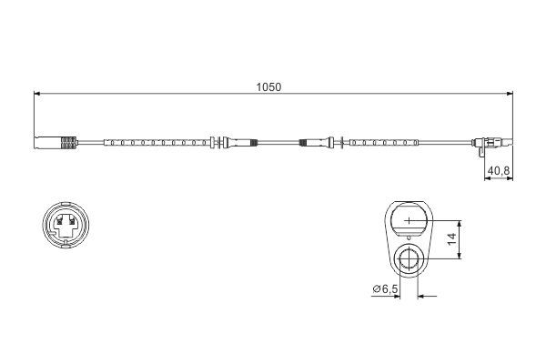 BOSCH 0 986 594 512 Sensor Raddrehzahl