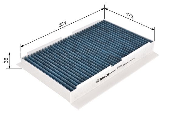 BOSCH 0 986 628 501 Filter Innenraumluft FILTER+