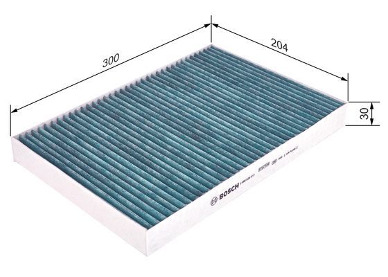 BOSCH 0 986 628 513 Filter Innenraumluft FILTER+