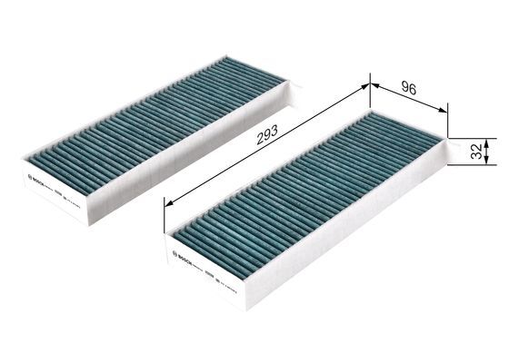 BOSCH 0 986 628 510 Filter Innenraumluft FILTER+