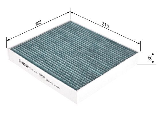 BOSCH 0 986 628 523 Filter Innenraumluft FILTER+