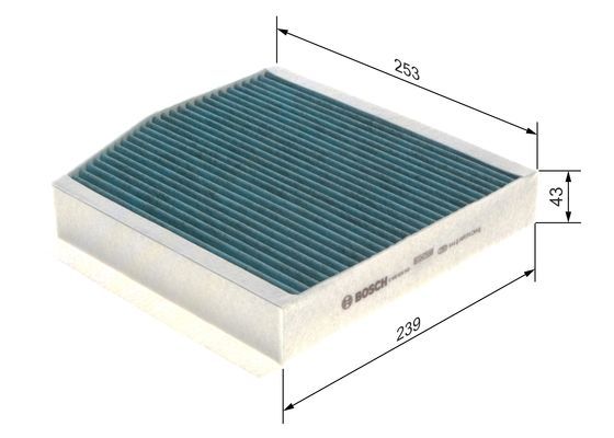 BOSCH 0 986 628 545 Filter Innenraumluft FILTER+