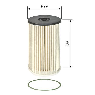 BOSCH 1 457 070 008 Kraftstofffilter