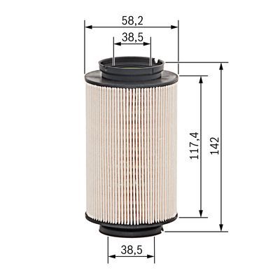 BOSCH 1 457 070 007 Kraftstofffilter