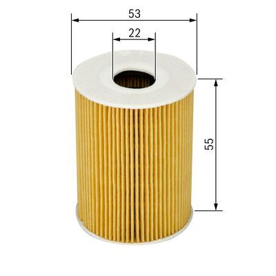 BOSCH 1 457 429 127 Ölfilter P9127 Ø 53mm Höhe 548mm