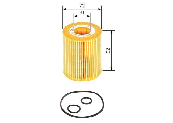 BOSCH 1 457 429 199 Ölfilter P9199 Ø 715mm Höhe 92mm