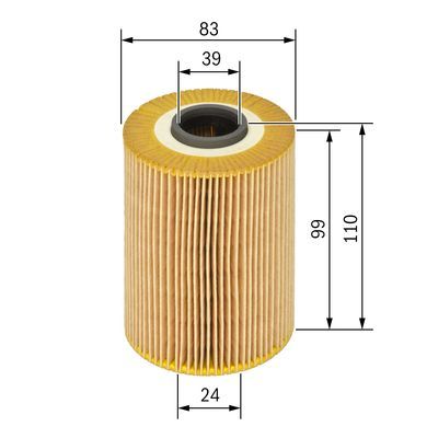 BOSCH 1 457 429 142 Ölfilter P9142 Ø 83mm Höhe 101mm