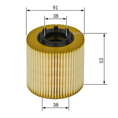 BOSCH 1 457 429 239 Ölfilter P9239 Ø 91mm Höhe 59mm