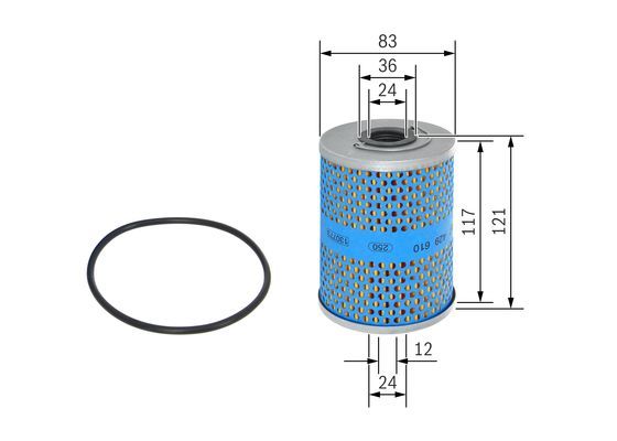 BOSCH 1 457 429 610 Ölfilter P9610 Ø 826mm Höhe 1206mm