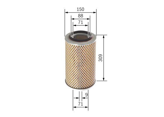 BOSCH 1 457 429 883 Luftfilter