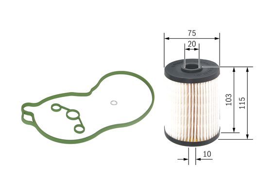 BOSCH 1 457 431 718 Kraftstofffilter