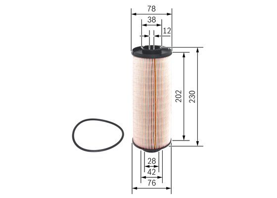 BOSCH 1 457 431 710 Kraftstofffilter