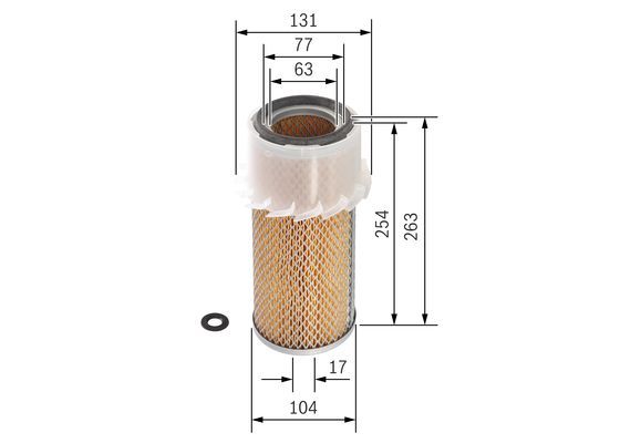 BOSCH 1 457 433 200 Luftfilter