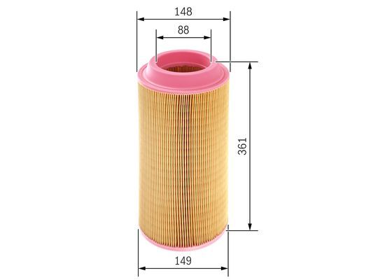 BOSCH 1 457 433 558 Luftfilter