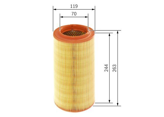 BOSCH 1 457 433 538 Luftfilter