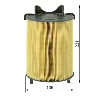 BOSCH 1 457 433 576 Luftfilter