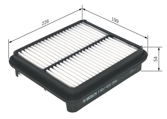 BOSCH 1 457 433 956 Luftfilter