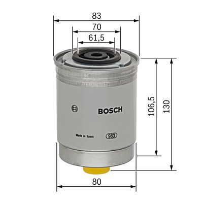 BOSCH 1 457 434 103 Kraftstofffilter