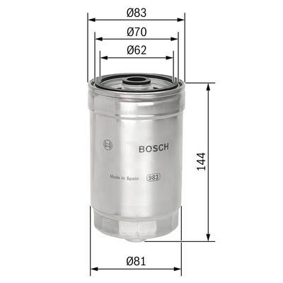 BOSCH 1 457 434 314 Kraftstofffilter