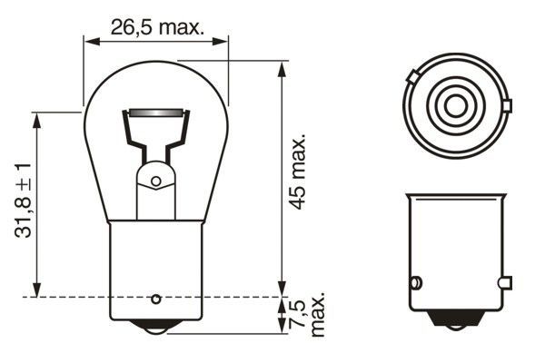 BOSCH 1 987 301 025 Glühlampe Blinkleuchte Magic Effect BL