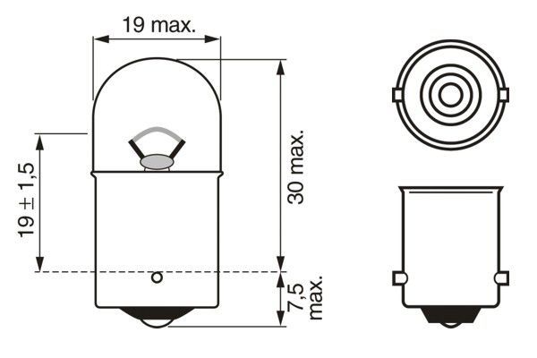 BOSCH 1 987 301 022 Glühlampe Park-/Positionsleuchte Pure Light BL