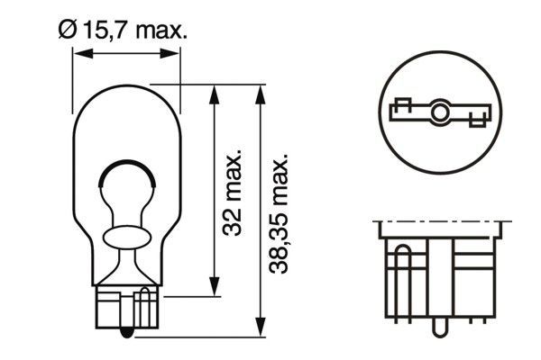 BOSCH 1 987 301 049 Glühlampe Blinkleuchte Pure Light BL