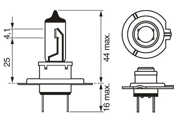 BOSCH 1 987 301 078 Glühlampe Hauptscheinwerfer Plus 90 BL