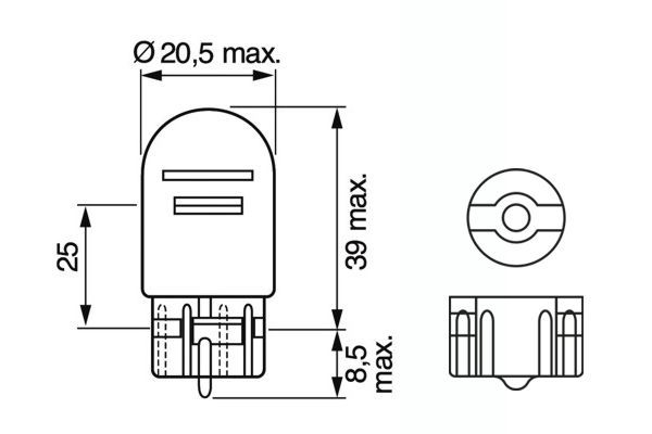 BOSCH 1 987 301 079 Glühlampe Park-/Positionsleuchte Pure Light BL