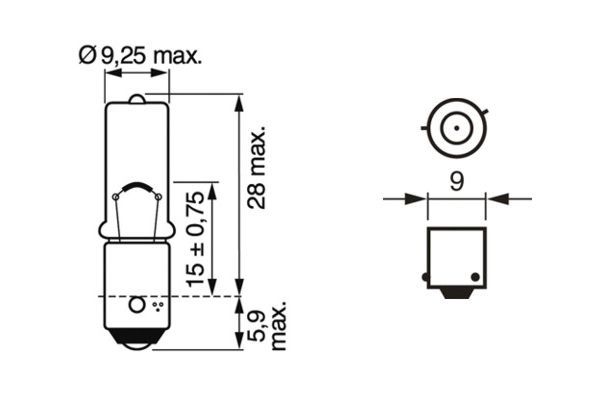 BOSCH 1 987 301 035 Glühlampe Park-/Positionsleuchte Pure Light BL